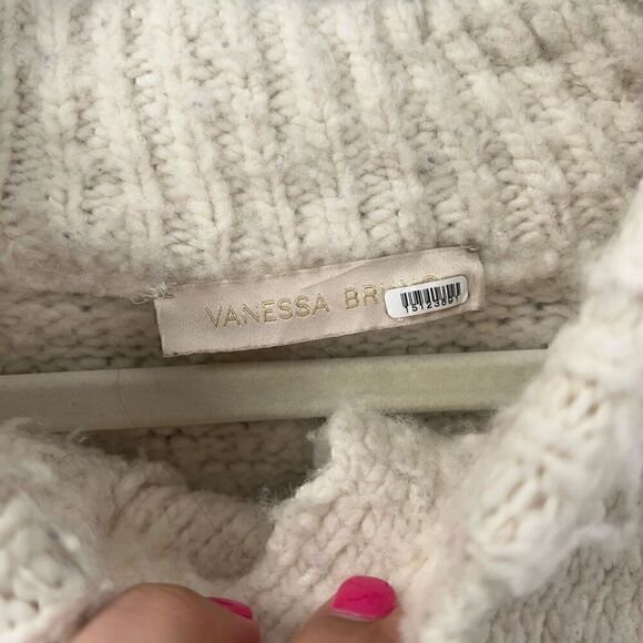 Vanessa Bruno Cardigan Womens Small Fair Isle Cottagecore Eclectic Grandpa Cozy - Picture 14 of 14